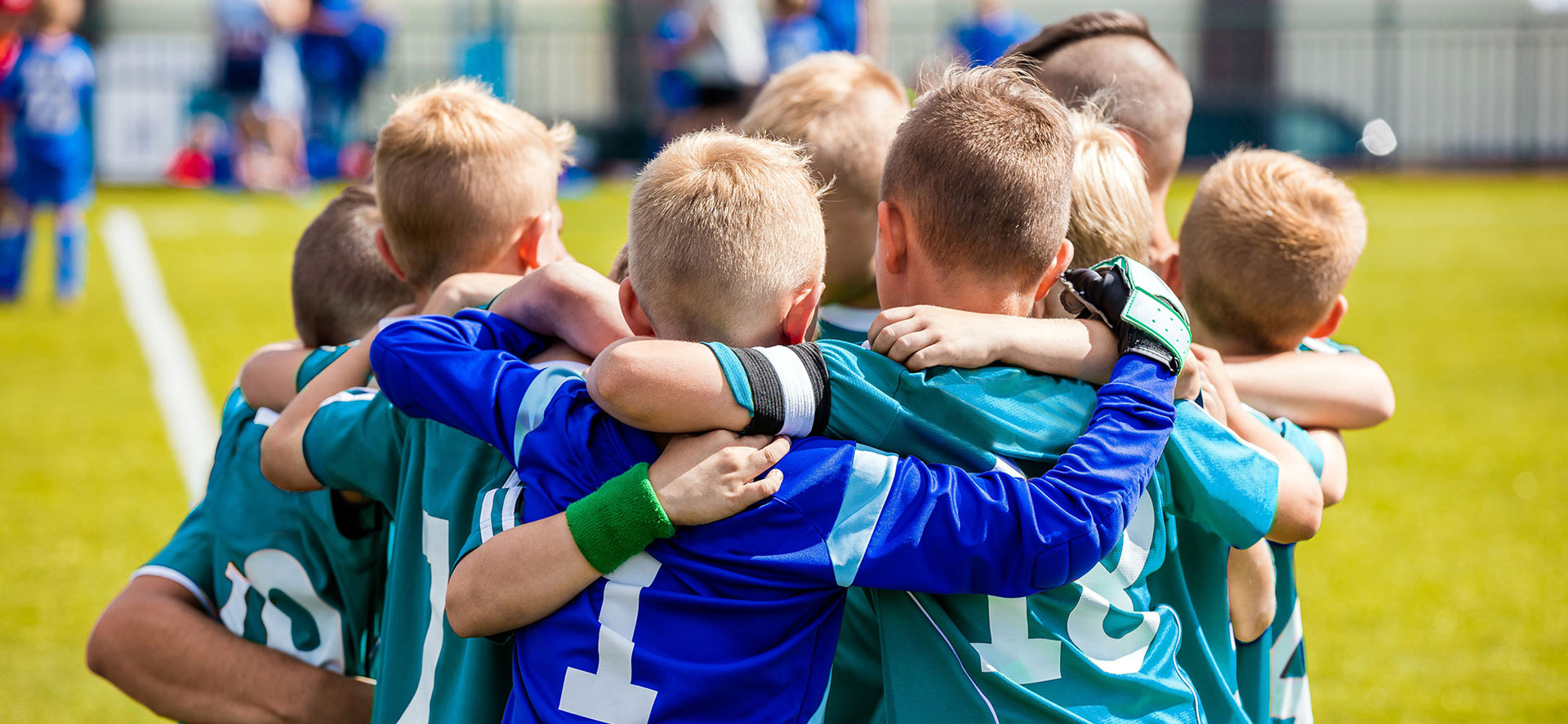 Jungs Fussballmannschaft